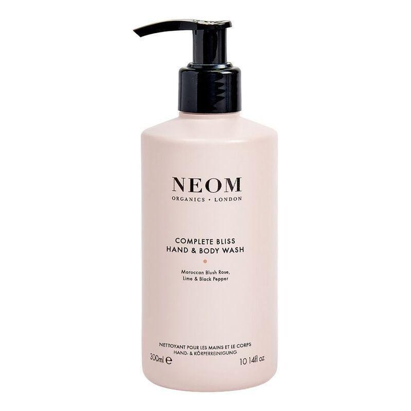 Neom Wellbeing Complete Bliss Hand & Body Wash (300ml) - Moroccan Blush Rose / Lime / Black Pepper, , medium