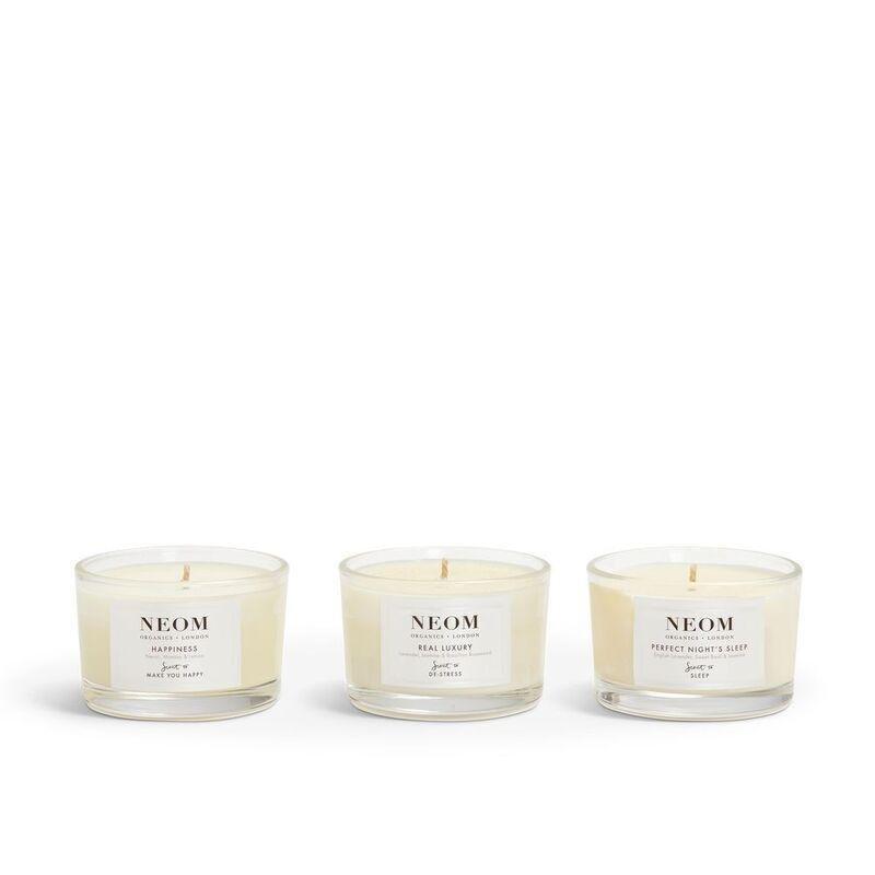 Neom Wellbeing Wellbeing Candle Trio (75g) (Pack of 3), , large image number 1