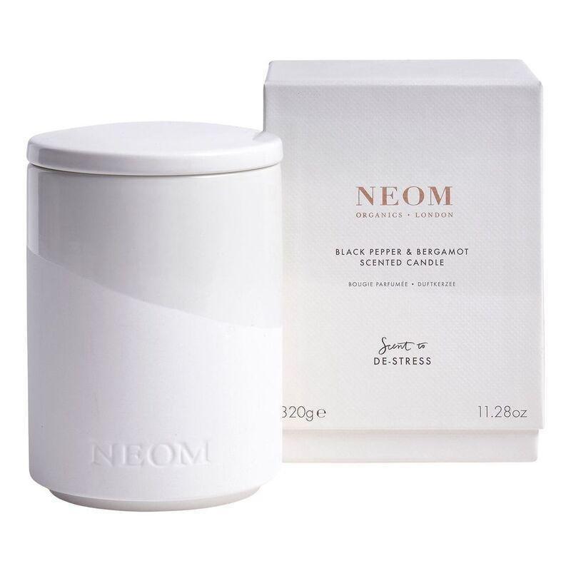 Neom Wellbeing 2 Wick Scented Candle (320g) - Black Pepper / Bergamot, , medium