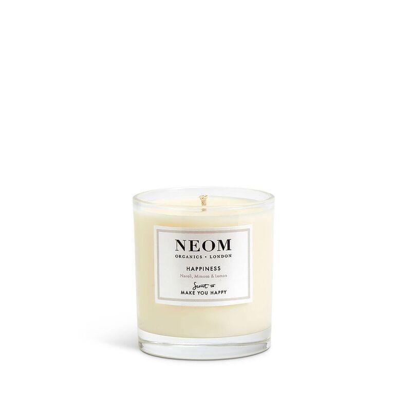 Neom Wellbeing Happiness Scented Candle (185g) - Neroli / Memosa / Lemon, , large image number 1