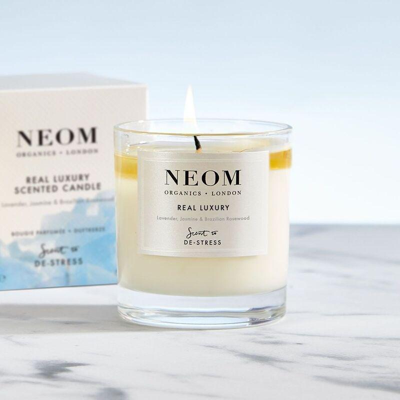 Neom Wellbeing Real Luxury Scented Candle (185g) - Lavender / Jasmine / Brazilian Rosewood, , large image number 2