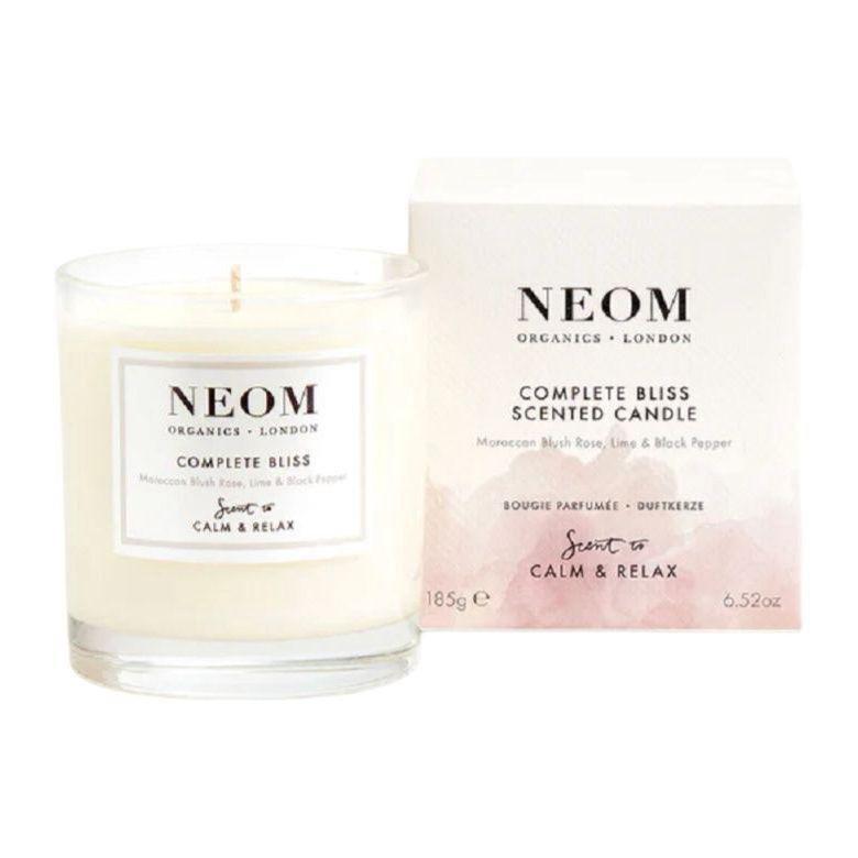 Neom Wellbeing Complete Bliss Scented Candle (185g) - Moroccan Blush Rose / Lime / Black Pepper, , large image number 0