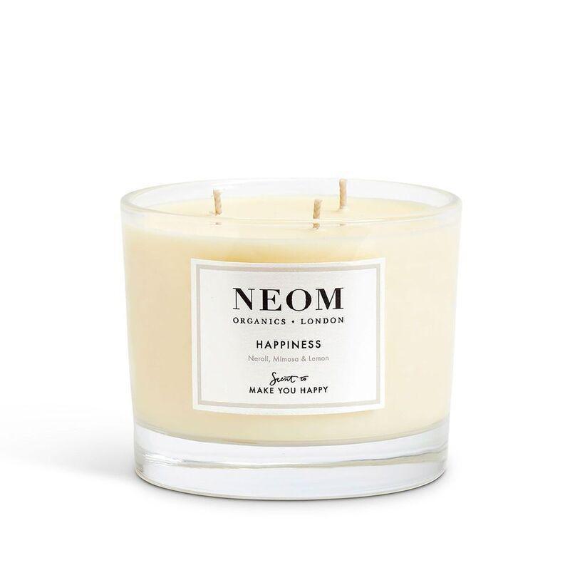 Neom Wellbeing 3 Wick Happiness Scented Candle (420g) - Neroli / Memosa / Lemon, , large image number 1