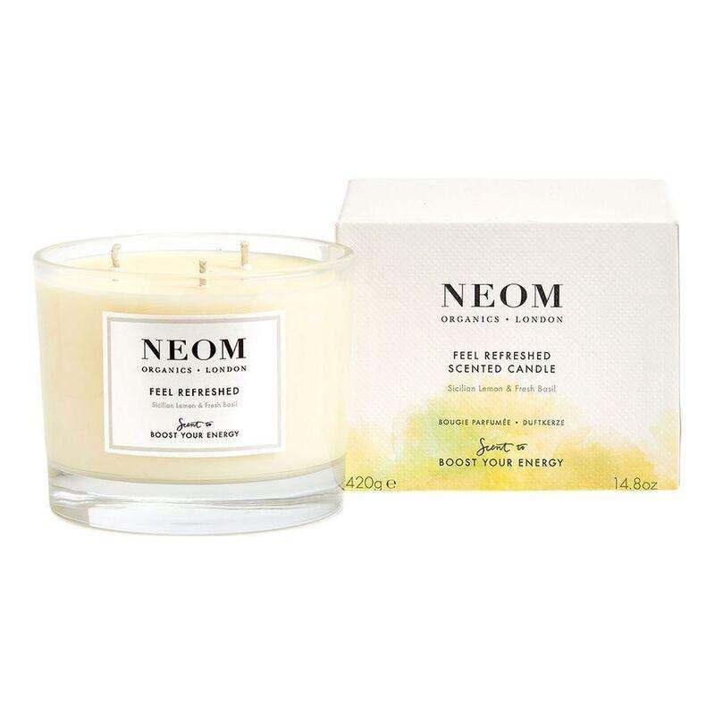 Neom Wellbeing 3 Wick Feel Refreshed Scented Candle (420g) - Sicilian Lemon / Fresh Bali, , medium