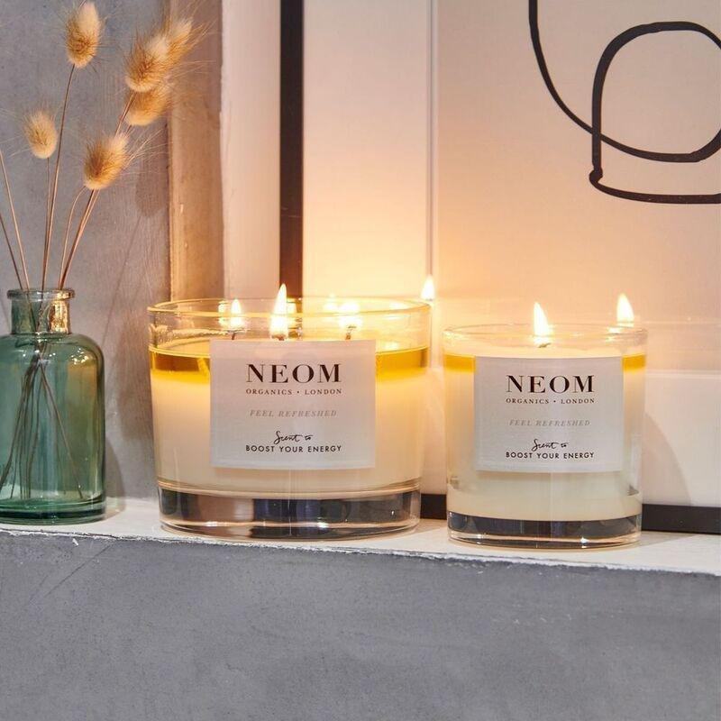 Neom Wellbeing 3 Wick Feel Refreshed Scented Candle (420g) - Sicilian Lemon / Fresh Bali, , large image number 4