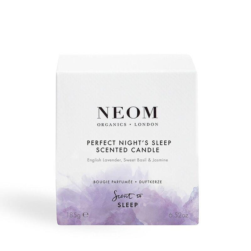 Neom Wellbeing Perfect Night's Sleep Scented Candle (185g) - English Lavender / Sweet Basil / Jasmine, , large image number 2