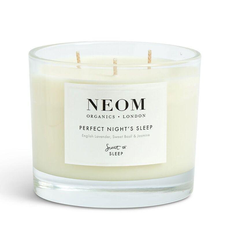 Neom Wellbeing 3 Wick Perfect Night's Sleep Scented Candle (420g) - English Lavender / Sweet Basil / Jasmine, , large image number 1