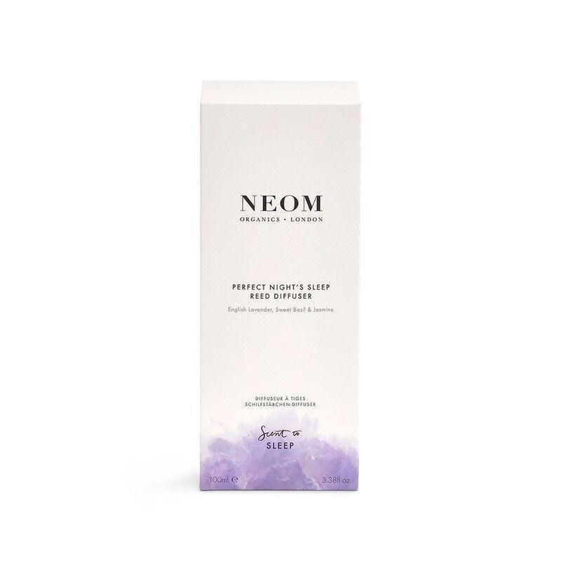 Neom Wellbeing Perfect Night's Sleep Reed Diffuser (100ml) - English Lavender / Sweet Basil / Jasmine, , large image number 1