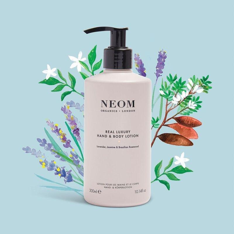 Neom Wellbeing Real Luxury Hand & Body Lotion (300ml) - Lavender / Jasmine / Brazilian Rosewood, , medium