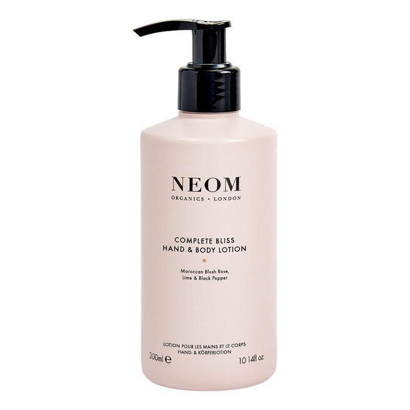 Neom Wellbeing Complete Bliss Hand & Body Lotion (300ml) - Moroccan Blush Rose / Lime / Black Pepper, , medium