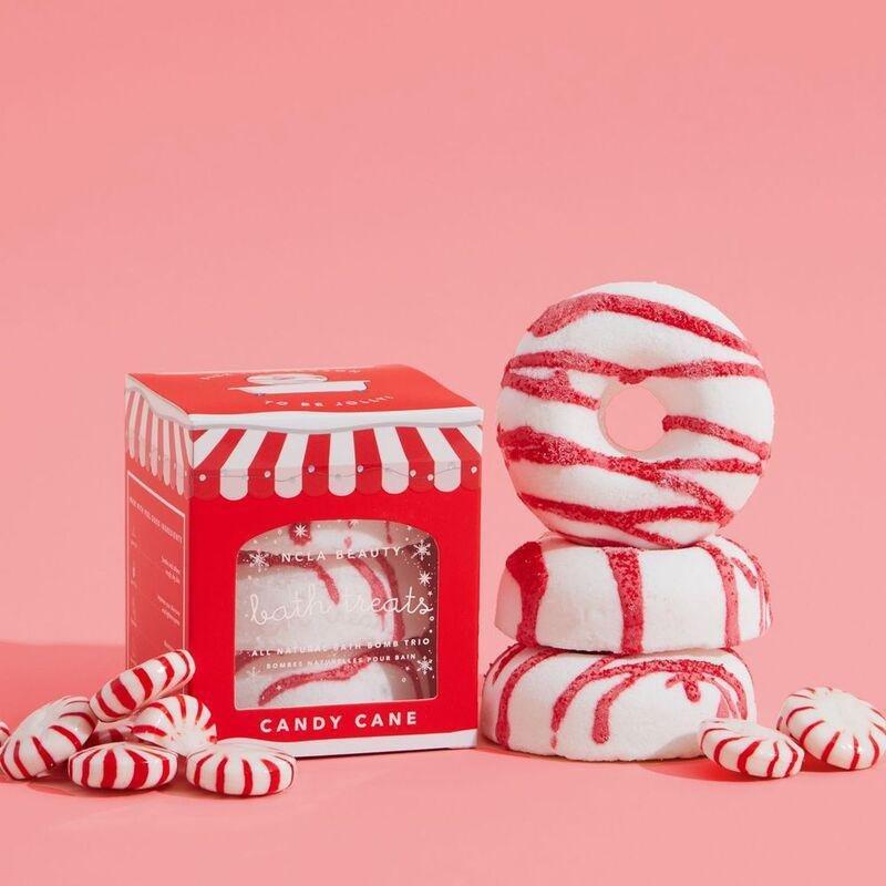 NCLA Beauty Candy Cane Bath Treats, , large image number 1