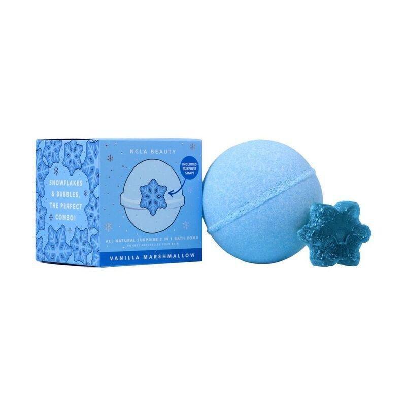NCLA Beauty Vanilla Marshmallow Bath Bomb (with Snowflake Soap), , large image number 0