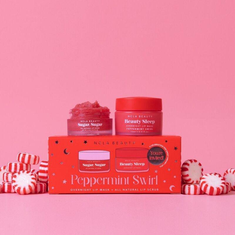 NCLA Beauty Slumber Party Lip Scrub & Lip Mask Set - Peppermint Swirl, , large image number 1