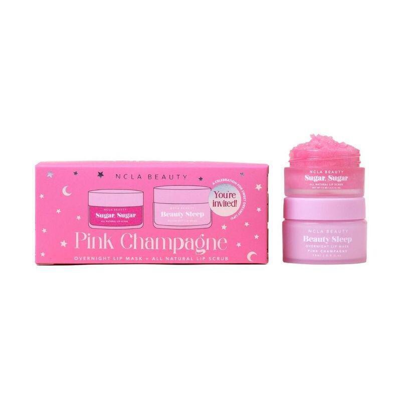NCLA Beauty Slumber Party Lip Scrub & Lip Mask Set - Pink Champagne, , large image number 0