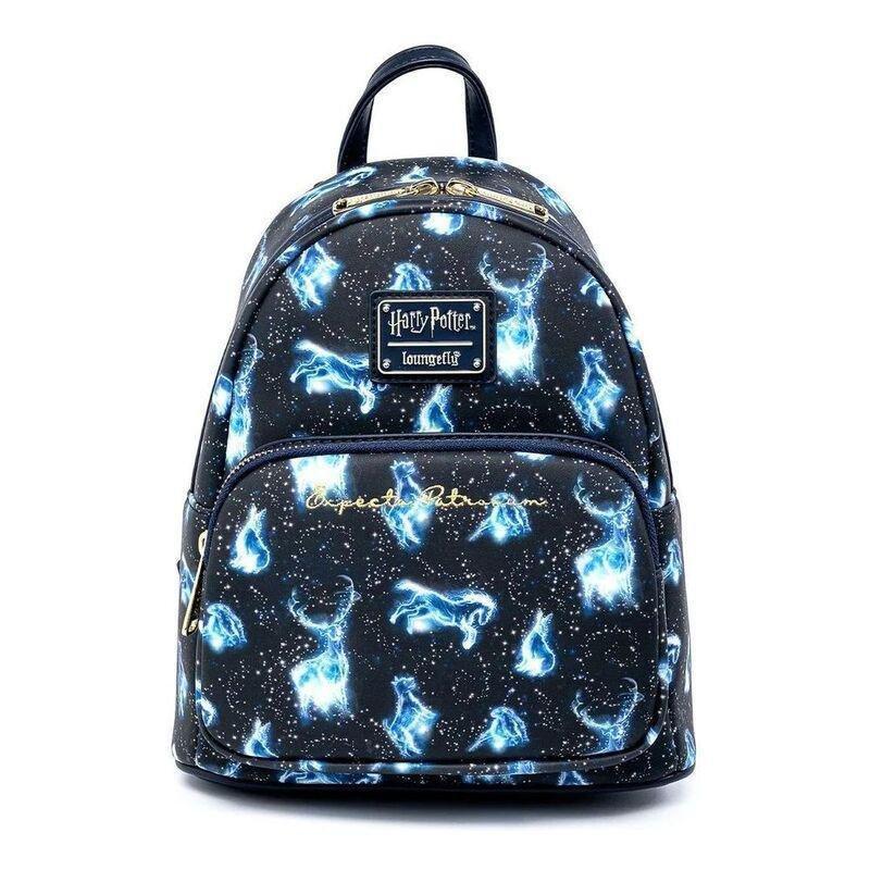 Loungefly Leather Harry Potter Patronus Alloverprint Mini Backpack, , medium