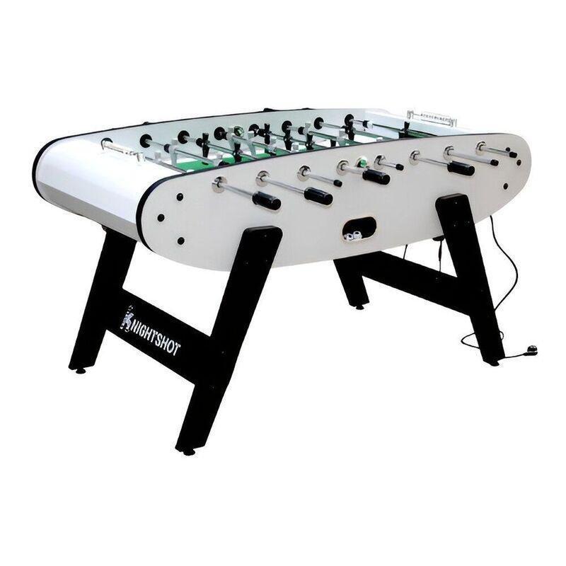 Knight Shot ST132 Home-Use Foosball Table with Blue LED Light - White, , medium