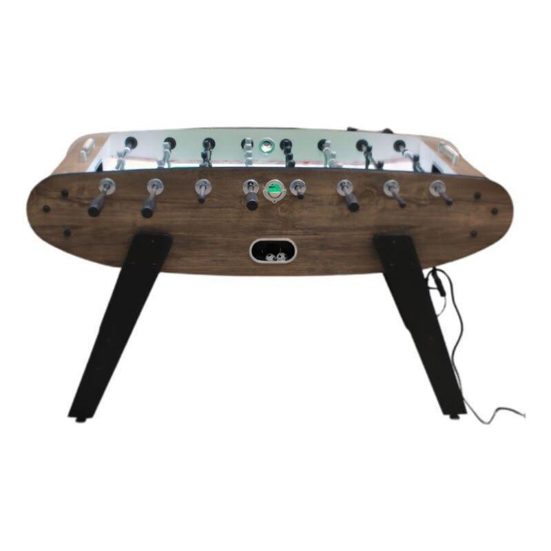 Knight Shot ST132 Home-Use Foosball Table with Blue LED Light - Natural Darkwood, , large image number 4