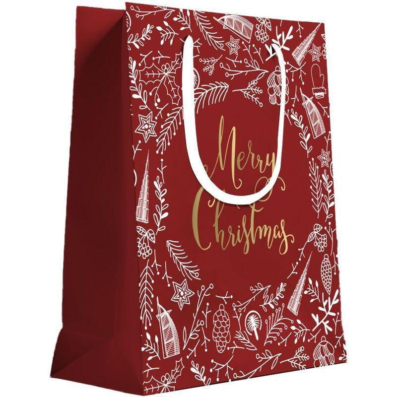 Share The Love UAE Merry Christmas Large Gift Bag - Red (26 X 32 cm), , large image number 0