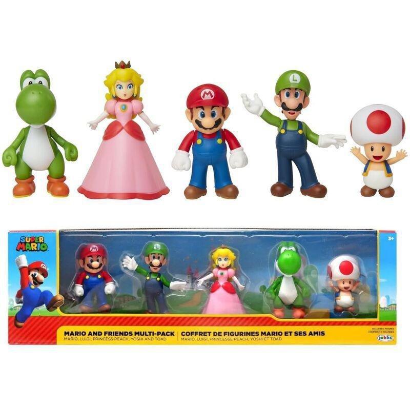 Jakks Pacific Mario and Friends Multi-Pack 2.5-Inch Figures (Pack of 5), , medium