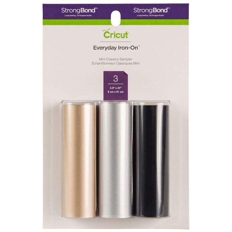 Cricut Everyday Iron-On Mini Classic Sampler Roll (9 x 61cm) (Pack of 3), , large image number 0