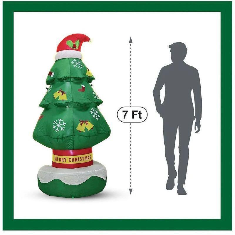 Mad Toys Christmas Tree with a Hat with LED Lights, , large image number 2