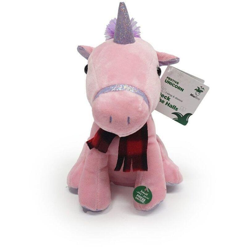 Mad Toys Unicorn Sing and Dance Christmas Plush, , large image number 0