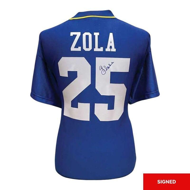 The Bootroom Collection Gianfranco Zola Signed 1997 Fa Final Cup Chelsea Shirt (Boxed), , medium