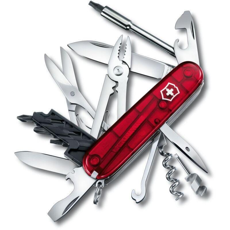 Victorinox - Cyber Tool M 91mm Pocket Knife - Red Transparent, , medium