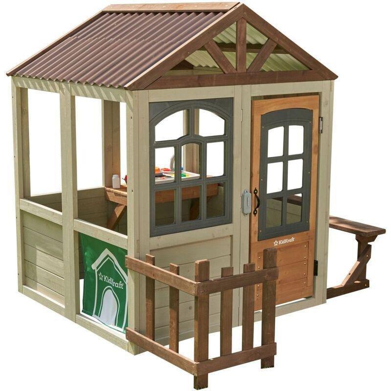 Kidkraft Pioneer Cottage Outdoor Playhouse, , large image number 0