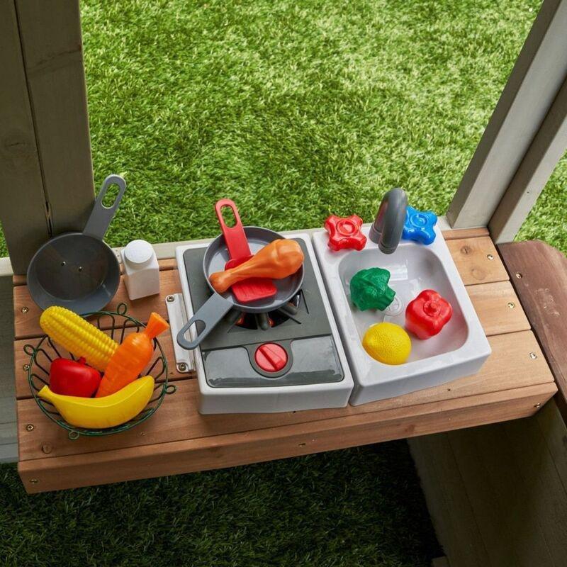 Kidkraft Pioneer Cottage Outdoor Playhouse, , large image number 1