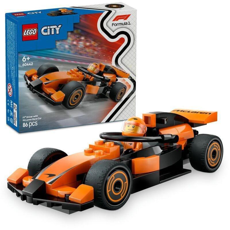 LEGO City F1 Driver With Mclaren Race Car 60442 (86 Pieces), , large image number 0