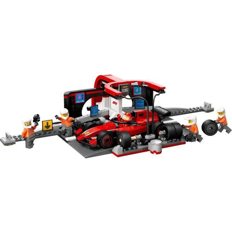 LEGO City F1 Pit Stop And Pit Crew With Ferrari Car 60443 (322 Pieces), , large image number 3