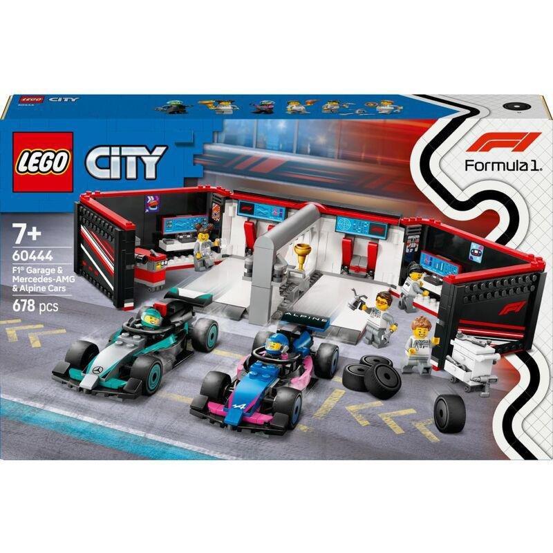 LEGO City F1 Garage And Mercedes-Amg And Alpine Cars 60444 (678 Pieces), , large image number 1