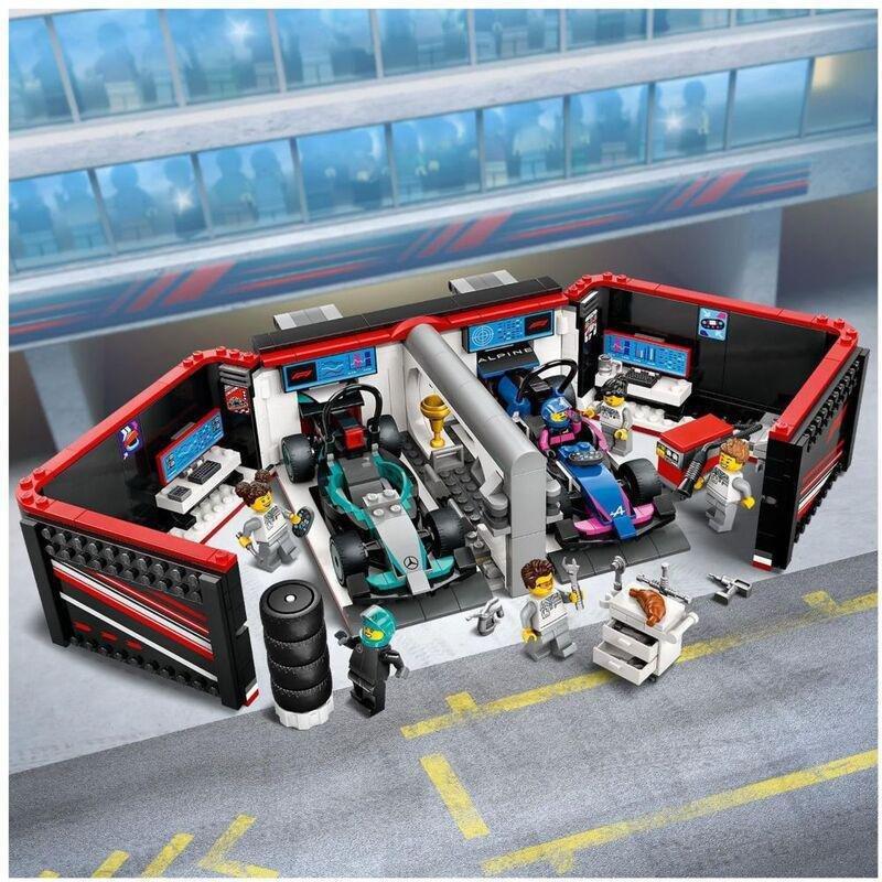 LEGO City F1 Garage And Mercedes-Amg And Alpine Cars 60444 (678 Pieces), , large image number 5