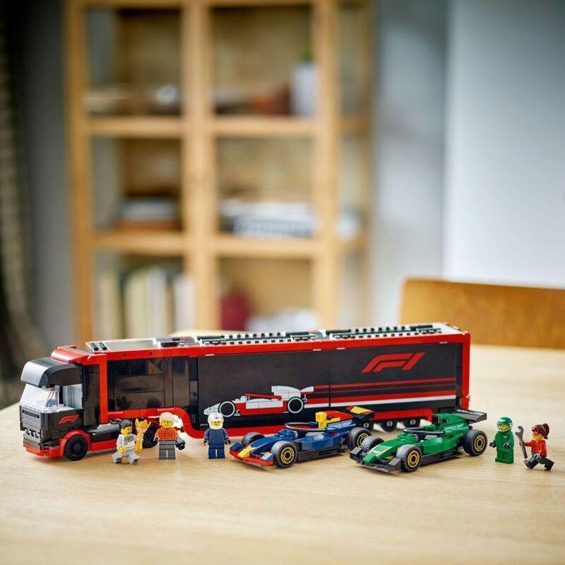 LEGO City F1 Truck With Rb20 And Amr24 F1 Cars 60445 (1086 Pieces), , large image number 4