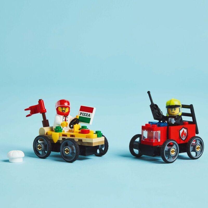 LEGO City Pizza Vs Fire Truck Race Car 60458 (70 Pieces), , large image number 4