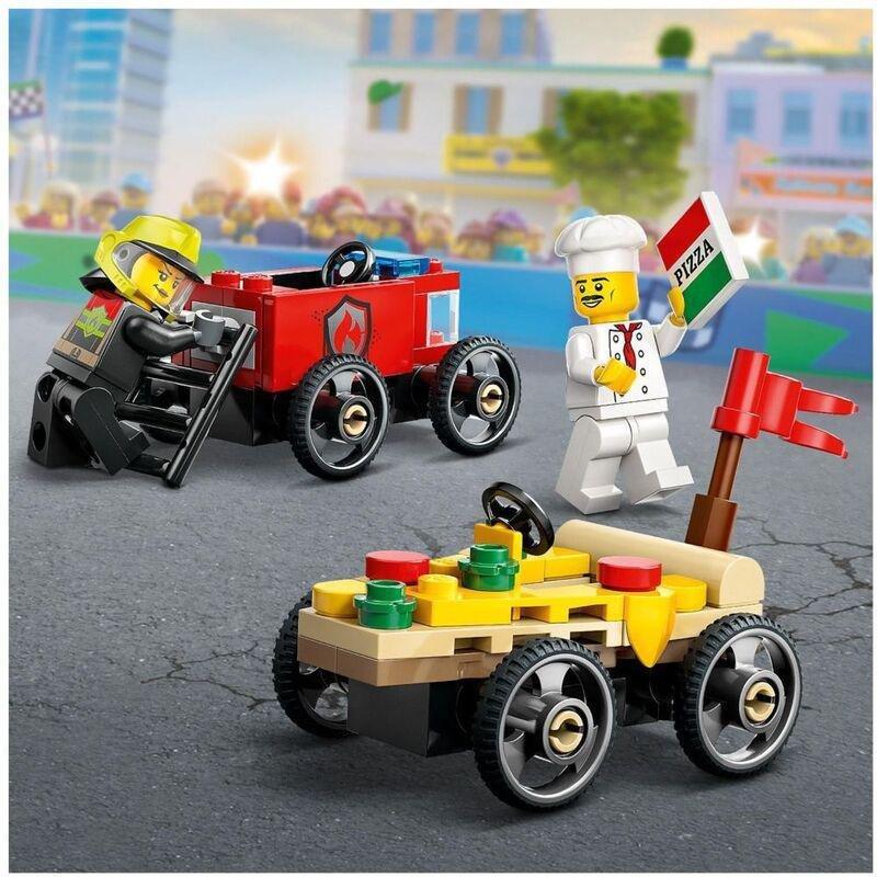 LEGO City Pizza Vs Fire Truck Race Car 60458 (70 Pieces), , large image number 6