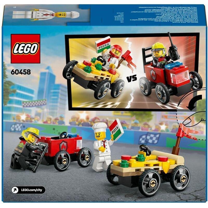 LEGO City Pizza Vs Fire Truck Race Car 60458 (70 Pieces), , large image number 8