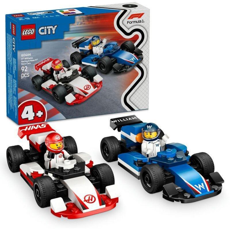 LEGO City F1 Williams Racing And Haas F1 Race Cars 60464 (92 Pieces), , large image number 0