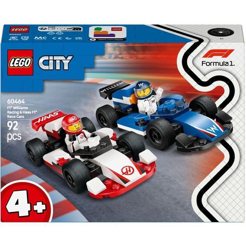 LEGO City F1 Williams Racing And Haas F1 Race Cars 60464 (92 Pieces), , large image number 1