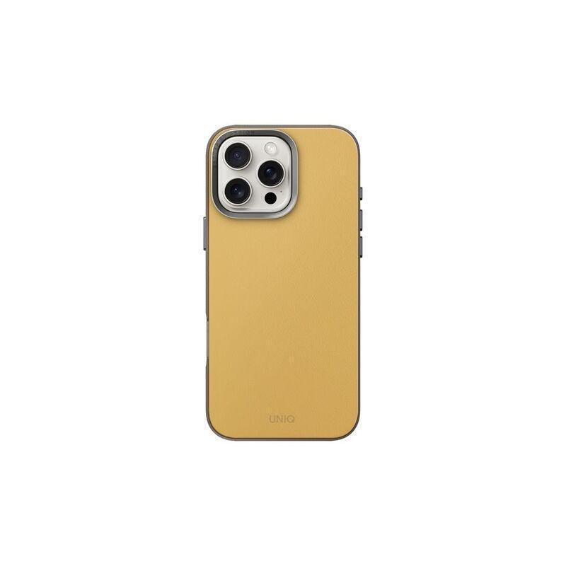 Uniq Hybrid iPhone 16 Pro Max Magclick Charging Lyden Case - Canary Yellow/Flint Grey, , large image number 1