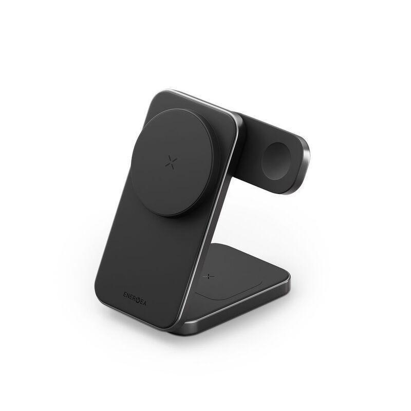 Energea Magtrio Plus 3-In-1 Foldable Qi2 Magnetic Fast Wireless Charger - Gunmetal, , large image number 2