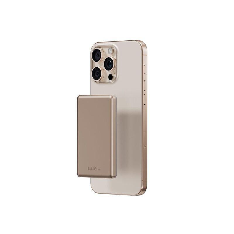 Energea Alupac Mini 5000 Mah Mini Aluminium Magsafe Power Bank - Gold, , large image number 1
