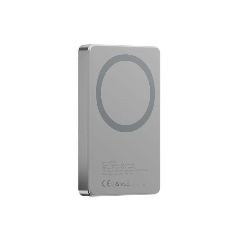 Energea Alupac 10K 10000 Mah Ultra Light Aluminium Magsafe Power Bank - Natural, , medium