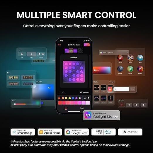 Xiaomi Yeelight Cube Smart Lamp (Pack of 4 Matrix) - 16577, , large image number 1