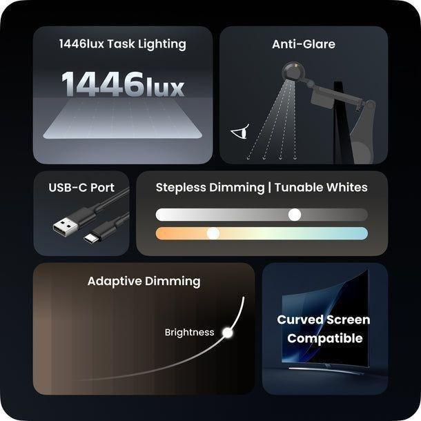 Xiaomi Yeelight Pura Monitor Light Bar Pro - Black - 16773, , large image number 0