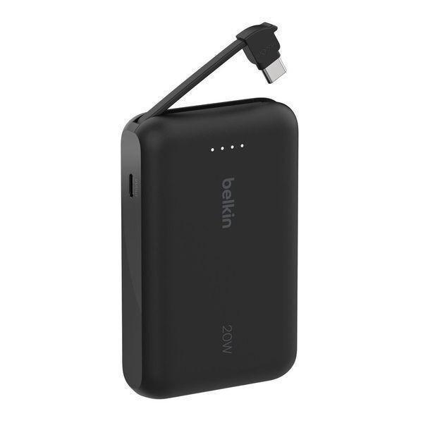 Belkin Power Bank 10000 Mah With Intergrated USB-C Cable - Black, , large image number 0