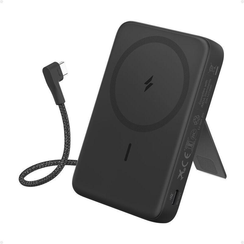 Anker Power Bank 10000 Mah Magnetic/ Built-In USB-C Cable, , medium
