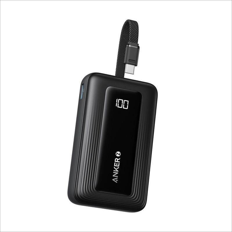 Anker Power Bank 10000mAh 30W/ Built-In USB-C Cable - Black, , medium