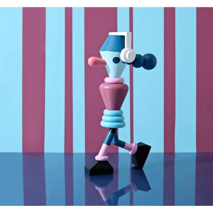Lucie Kaas Jeremyville Kokeshi Doll - The Music Lover - 24 cm, , large image number 0